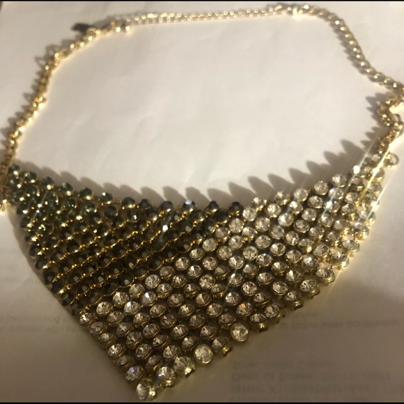 The Limited Rhinestone Ombré Bib Necklace - Picture 4 of 5